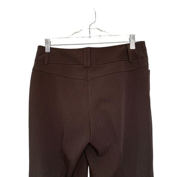Tracy Evans Limited Dress Slacks Womens Size 7 Dark Brown Boot Cut - Picture 4 of 7
